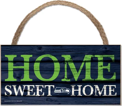 Produktbild von NFL Seattle Seahawks Home Sweet Wood Sign Holzschild Tür- / Wand-schmuck