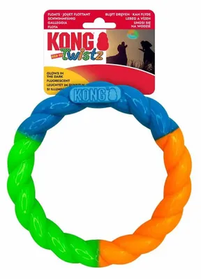 Produktbild von Kong Twistz High-viz Ring Hundespielzeug Mehrfarbig S Mehrfarbig S