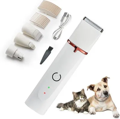 Productafbeelding van Waterdichte 4-in-1 set voor het trimmen van dieren, met 4 verschillende opzetstukken