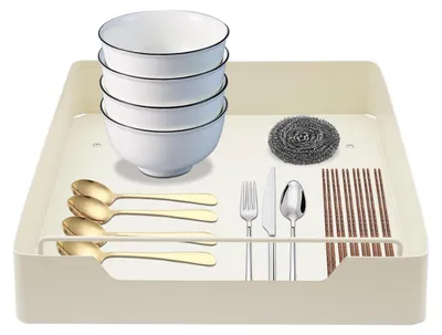 Obrázok produktu pre Výsuvný organizér do skrinky - 43 x 30 x 7 cm - biely
