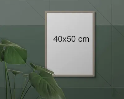 Produktbild von Bilderrahmen 40x50 - Rechteckiger Rahmen - Bilderrahmen aus Holz - Glasscheibe a
