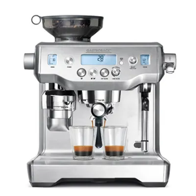 Zdjęcie produktu dla Gastroback 42640, Ekspres do espresso, 2,5 l, Ziarna kawy, Wbudowany młynek, 2400 W, Stal nierdzewna