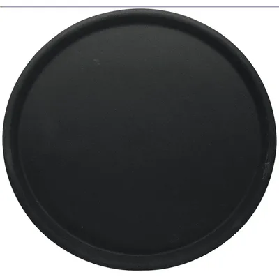 Produktbild von Tablett, Serviertablett, rutschfest, Kunststoff, Ø32-43 cm wählbar, schwarz : 32 cm Variante: 32 cm