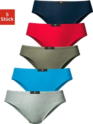 Produktbild von H.I.S. Slip marine, rot, khaki, blau, grau-meliert Größe 44