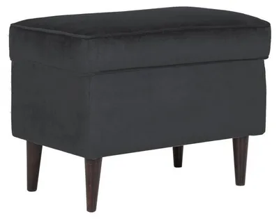Image de Repose-pieds rembourré ALENKA 1 – noir
