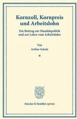 Zdjęcie produktu dla Kornzoll, Kornpreis und Arbeitslohn.