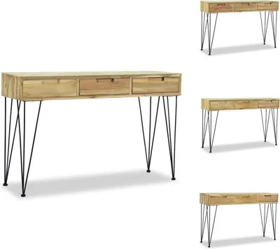 Produktbild von vidaXL Konsolentisch 120 x 35 x 76 cm Teak Massiv -  Beistelltische