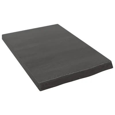 Zdjęcie produktu dla Blat do łazienki, ciemnobrązowy, 40x60x(2-4) cm, lite drewno