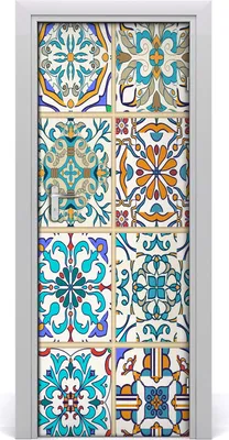 Produktbild von Tulup Türaufkleber 75x205 cm Dekorative Aufkleber Selbstklebend Wasserdichte Tapete Abnehmbar Schlafzimmer Wohnzimmer Wohnkultur - Fliese