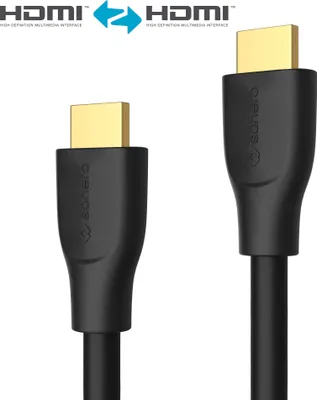 Produktbild von sonero X-PHC010, 5 m, HDMI Typ A (Standard), HDMI Typ A (Standard), 14,4 Gbit/s, Audio Return Channel (ARC), Schwarz