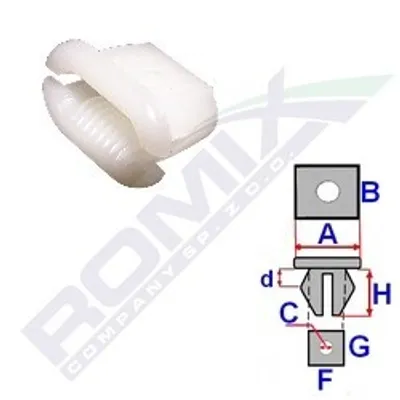 Produktbild von 10x ROMIX 15052 Clip Zier- / Schutzleiste
