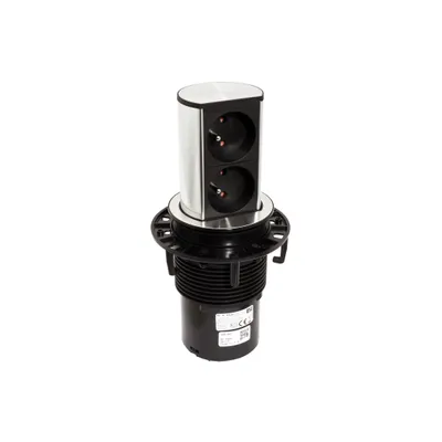 Obrázek produktu pro BACHMANN Systém Elevator, 2x zásuvka CZ, barva nerez  (928.007) (19.07.0037)