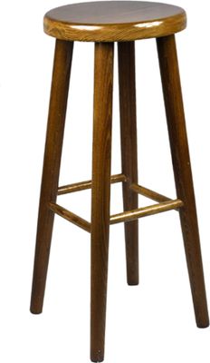 Stück Holz Buche hell Heller Holzhocker Barstuhl Stuhl Barhocker 72 cm (Eiche)