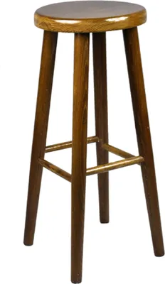 Produktbild von Stück Holz Buche hell Heller Holzhocker Barstuhl Stuhl Barhocker 72 cm (Eiche)