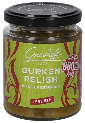 Produktbild von Grashoff Gurken Relish mit Dill & Estragon 200ml