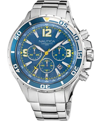 Obrázok produktu pre Chronograf Nautica kolekcia postriebrená/oceľ - muž