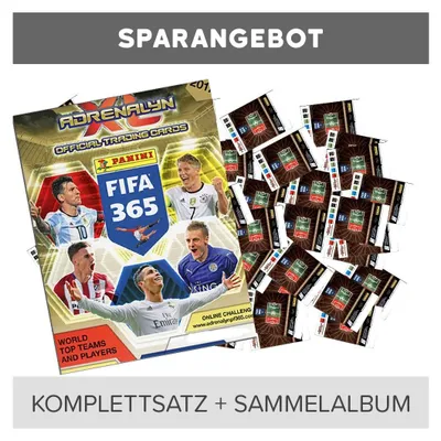 Immagine prodotto di Panini FIFA 365 - 2017 Adrenalyn XL - Komplettsatz + Sammelalbum