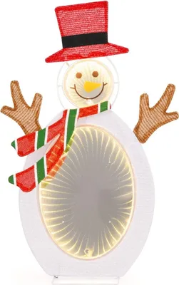 Produktbild von LED Schneemann mit 2 Tunnellichtern Weihnachtsfigur Weihnachtsbeleuchtung