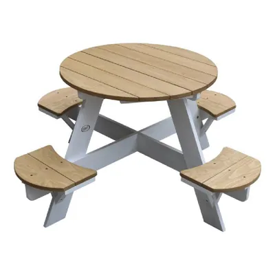 Produktbild von Axi Picknick Tisch UFO 120 x 120 x 56 cm Holz Natur Weiß