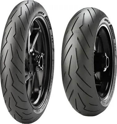 Produktbild von Paar Motorradreifen Pirelli 90/80-17 46S + 100/80-17 52S Diablo Rosso Sport