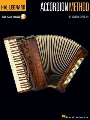 Obrázek produktu pro Hal Leonard Accordion Method Beginner S Guide with Online Audio Accordion Sheet Music Instruction Songbook Learn Treble Keyboard Bass Buttons and Music Reading 80 Pages for Students