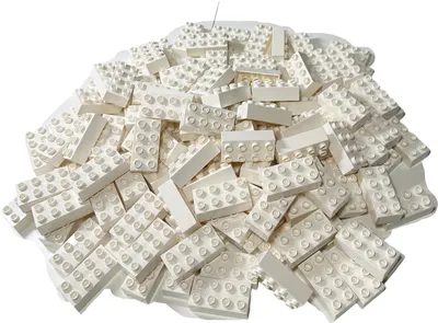 Immagine prodotto di Mattoncini LEGO® DUPLO® 2x4 Bianco - 3011 NUOVO! Quantità 100x