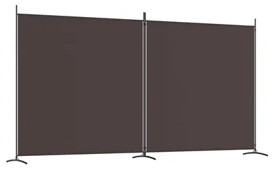 Produktbild von 2-tlg. Paravent Braun 348x180 cm Stoff