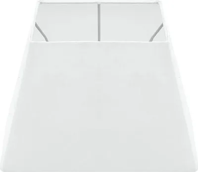 Produktbild von Wogati® Premium Lampenschirm E14/E27 Baumwolle | Farbe: Weiß Trapez / Größe: M