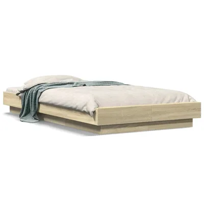 Zdjęcie produktu dla vidaXL Rama łóżka dąb sonoma 100x200 cm materiał drewnopochodny