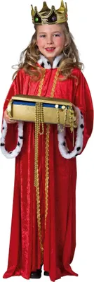 Produktbild von Sternsinger Kostüm Mantel Rot Krippenspiel Heilige drei Könige für Kinder
