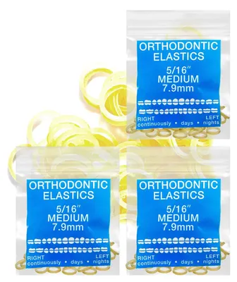 Zdjęcie produktu dla Gumki ortodontyczne, elastyczne, 300 sztuk