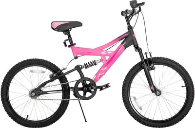 Produktbild von Kinder-Mountainbike Mädchen 20 Zoll (51 cm) – Mit Vollfederung, V-Brakes & Ständer – Rosa