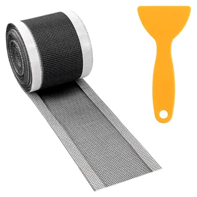 Produktbild von Duschrinne Haarsieb, Abflusssieb für Dusche 10cm x 10m, selbstklebend, Duschabfluss-Mesh-Aufkleber, inklusive Plastikspatel für Duschrinne, Bad, Duschen, Badewannen, Küchen
