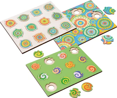 Produktbild von EDUPLAY 120736 Phantasiepuzzle-Set Mandala, bunt (1 Set)
