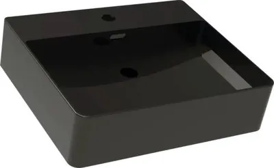 Produktbild von FACKELMANN Aufsatzwaschbecken VITA 500 x 420 mm schwarz matt 79698