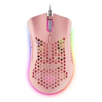 Image de Mars Gaming MMEXP, Droit, Optique, USB Type-A, 32000 DPI, Rose