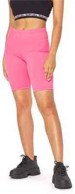 Image de Leggings courts fluo Bellivalini pour femme, pantalon coloré pour femme, idéal comme tenue de festival pour femme BLV50-301 (rose, XS)