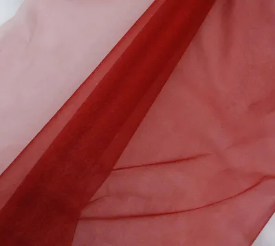 Produktbild von Snow Organza 70 cm x 10 m dunkelrot - Dekostoff