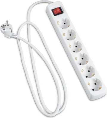 Immagine prodotto di hama 30384 6-fach Steckdosenleiste mit Schalter 34,0 cm weiß