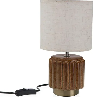 Zdjęcie produktu dla Lampa stołowa Versa Mehara brązowa