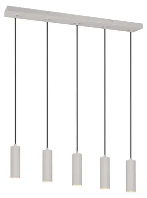Productafbeelding van 5-lichts hanglamp Soka grijs