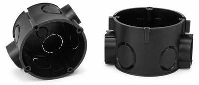 Imagen del producto de Caja empotrable para interruptores de 60 mm, caja para dispositivos con toma de corriente M25, profundidad de 41 mm, 20 unidades