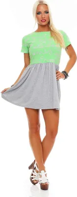 Produktbild von Minikleid Klassisches Tunika Top; Grün S/M 36/38