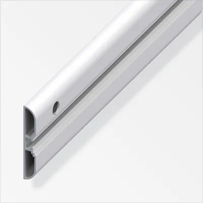 Produktbild von coaxis®-Profil, breit 1 m, 60 x 10 mm Aluminium eloxiert silber