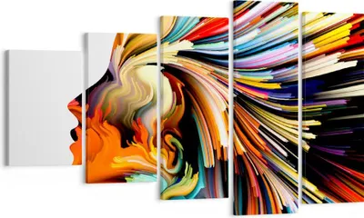Produktbild von Bild auf Leinwand - Leinwandbild - Effekte Expressionismus Mädchen Fantasie - 100x60cm - Wand Bild - Wanddeko - Leinwanddruck - Bilder - Kunstdruck - Leinwand bilder - Wandkunst - EG100x60-3083