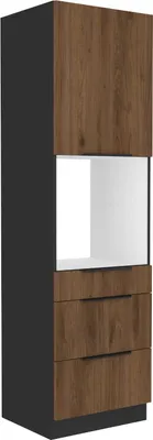Produktbild von Hochschrank für Backofen Monza nussbaum 60 DPS-210 3S 1F