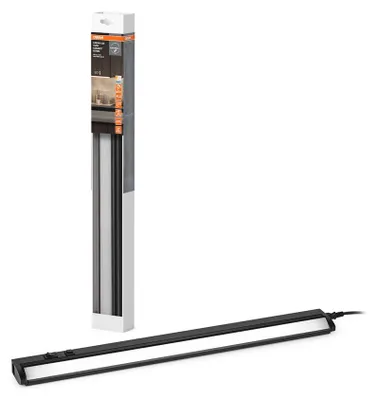 Produktbild von Osram LED Unterbauleuchte Linear Turn Connect Schwarz 56cm 620lm CCT 3000K/4000K/6500K Kippfunktion