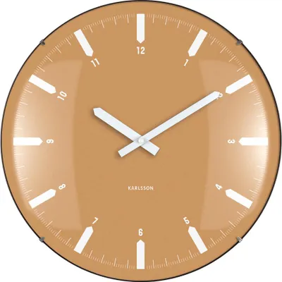 Produktbild von Karlsson – Realista Dome Wanduhr – Ockergelb – Ø35cm