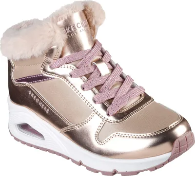 Produktbild von Skechers Uno - Cozy On Air - Rosa / Gold Synthetik Größe: 36.5 Normal