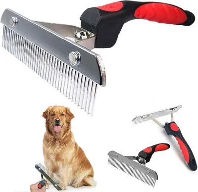 Produktbild von Hundehaarbürste für große Hunde mit langem Fell - Effektive Fellpflege